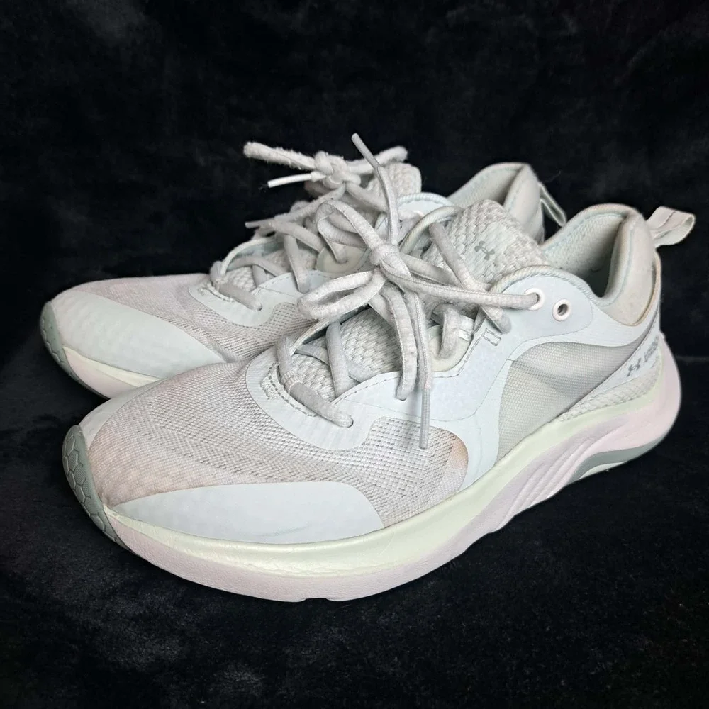 Under Armour HOVR‎ Women's Size 8 Blue White Running Shoes Sneakers.